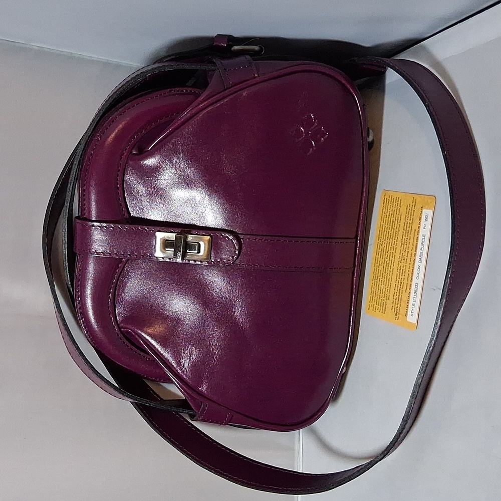 Patricia Nash purple leather cross body